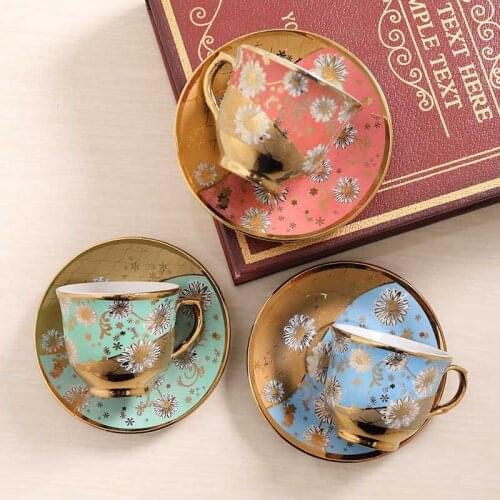 Coffee Cup And Saucer Set Ceramic Creative European Coffee Cup Pure White Simple Coffee Cup Plating Cup