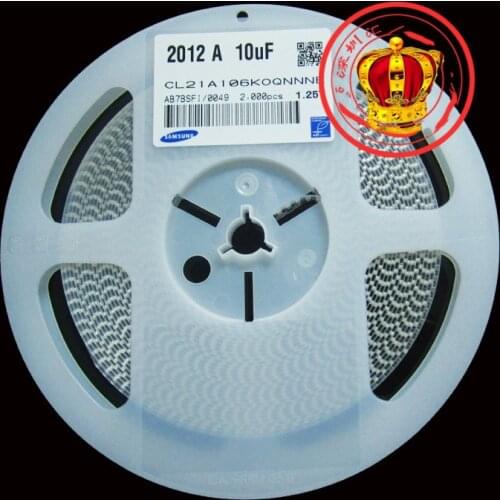 CL21X106KQQNNNE Chip capacitors CL21X106KPCLRNC CL21X106KOQNNNE CL21X106KAYNNNE 0805 10uF 10V 16V 25V 6.3V X6S ±10