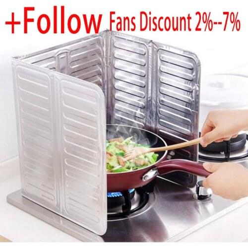 Kitchen oil splash guard Non-stick Aluminum Foil Cusine Anti Splatter Shield kichen accessories tools cooking Screen Cover Guard