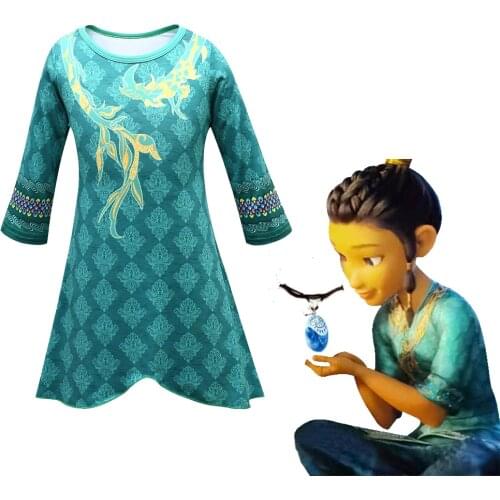 Hot Raya and The Last Dragon Cosplay Costume Halloween for Kids Anime Cosplay Clothes Fancy Set Children Performance Costume