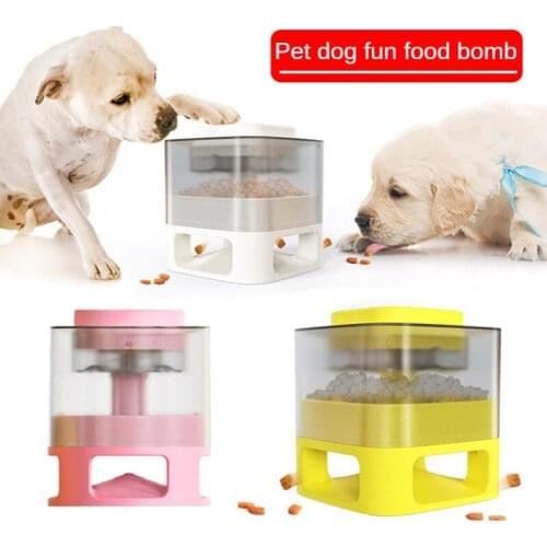 Pet Dog Slow Feeder Leaker Press Puzzle Training Automat Food Dispenser Feeding Pet Leaking Food Toy for Pet Interactive Feeder