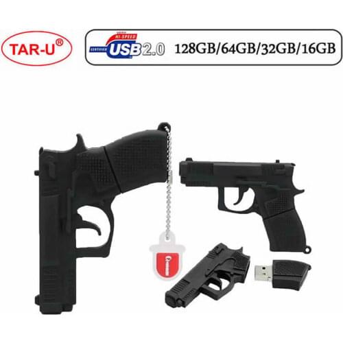 Cartoon 64GB cute Gun Note USB Flash Drive 4GB 8GB 16GB 32GB 64GB Pendrive USB 2.0 Usb stick