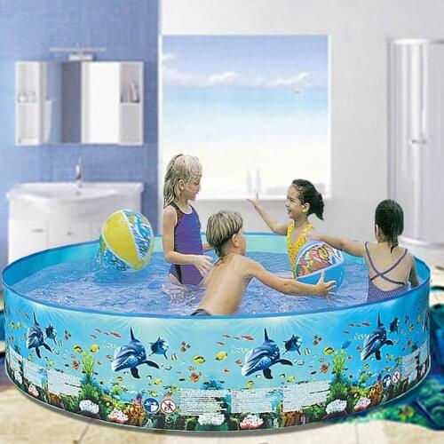 Outdoor round inflatable swimming pool Baby children adult paddling pool Convenient storage Large bathtub Circle swimming