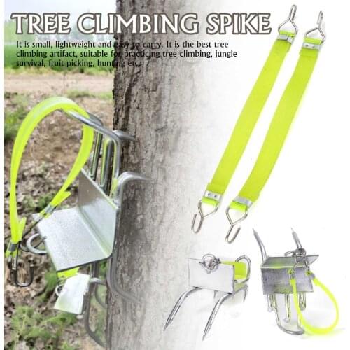 Climbing-Safe-Tool New-Tree-Climbing-Tool Adjustable Harness Simple-Use for Picking Hunting Stainless Steel Pole Spurs Climber