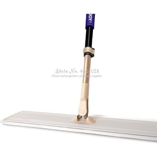 60cm Household Flat Mop Aluminum Alloy Cleaning Pad Tiles Wood Floor Labor-saving Efficient with 360 Rotation Irons Random Color