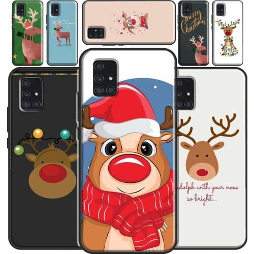 Merry Christmas Reindeer Case For Samsung A12 A32 A42 A52 A72 A02S A20S A30 A40 A50 A70 A21S A20e A31 A41 A51 A71