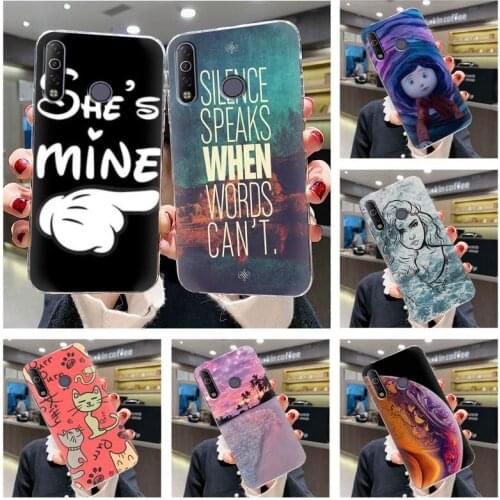 Silicone Anime Phone Case For Tecno Camon 12 Air/CC6 Cute TPU Dropshipping Center Glitter Customized