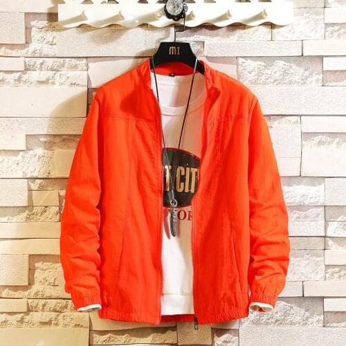 2021 Jacket Spring & autumn Male Windbreaker Mens Casual Clothing Coats Jackets Men Hooded Thin Waterproof Outwear