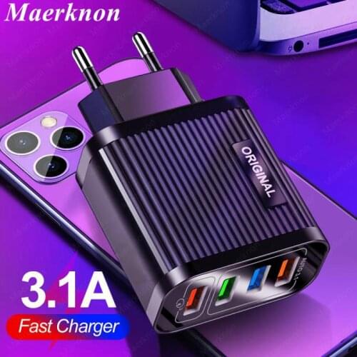 USB Charger Quick Charge 3.0 4.0 QC3.0 Fast Charging For iPhone X Samsung Xiaomi Huawei Tablet Wall Adapter Mobile Phone Charger