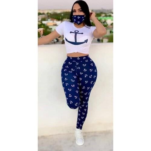 S-XL Women 2Pcs Tracksuit Set Long Sleeve Pants Tie Dye Sports Outfits Summer High Waist Bodycon Yoga Clothes Set Wear a mask