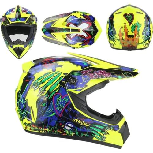 Winter Men Unisex Off-Road Racing Motocross Full Face Helmets For Motorbike Motorcycle Cascos Moto Capacete De Motor 3 Gifts