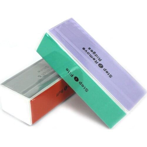 1pcs Retail Nails Buffer Files 4 Sides 9cmx3cm Block Pedicure Manicure Buffing Sanding Nail Art Tools For Makeup