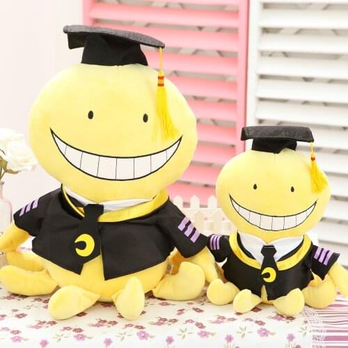 30CM Assassination Classroom Koro Sensei Octopus Plush Toys Dolls Cosplay Anime Plush Toys Soft Stuffed Dolls Childrens gifts