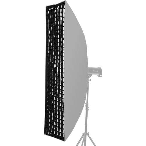35 * 160cm/ 14 * 63in Photography Strip Softbox Black Honeycomb Softbox Reflector Portrait Products Photographic Accessories