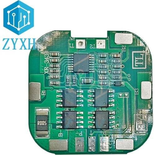4S BMS 8A 14.8V 18650 Li-ion Lithium Battery Charge Board Square PCB Short Circuit Protection For Drill Motor/Power Bank/LED