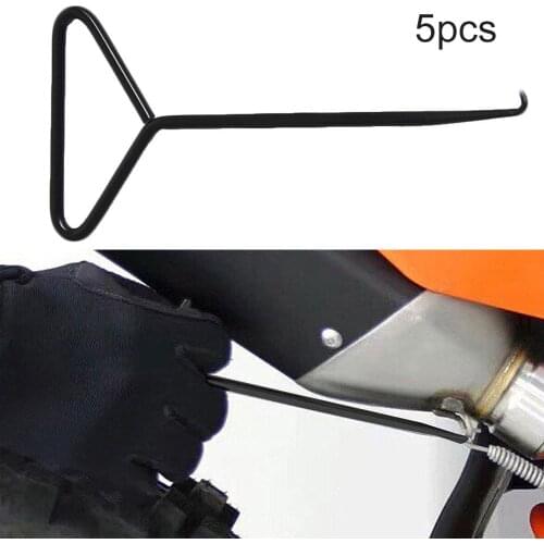 5Pcs Motorcycle ATV Stainless Steel Exhaust Pipe Stand Spring Hook Puller Tool