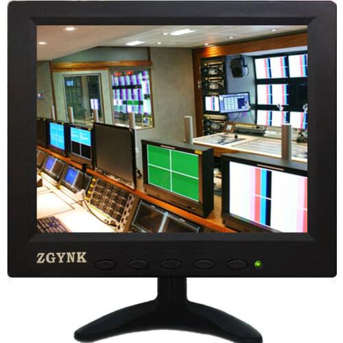 8 Inch VGA AV BNC HDMI USB Industrial Security LCD Monitor HD Computer Monitor Portable Display Multiple Interface Options