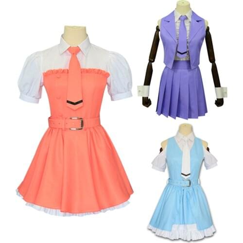 Anime If My Favorite Pop Idol Made It To The Budokan I Would Die Cham Jam Cosplay Costume MAINA ICHII Uniform Dress Girls Women