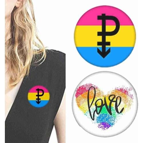 2021 New Rainbow Badge Gay Badge LGBT Gay Brooch Love And Peace Jewelry