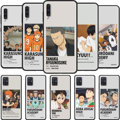 Phone Case for Samsung Galaxy A51 A71 A50 A70 A21s A31 A10 A20e A41 A11 A30 A40 A20s A10s Cover Anime Haikyuu Love Volleyball