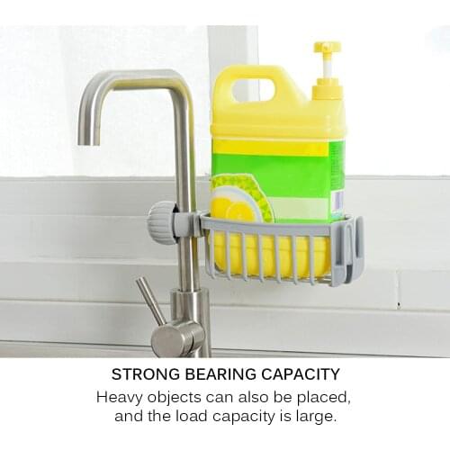 Kitchen Towel Rack Kitchen Storage Kitchen Sink Faucet Sink Storage Rack Sponge Holder Dish Drain Soap Brush Organizer