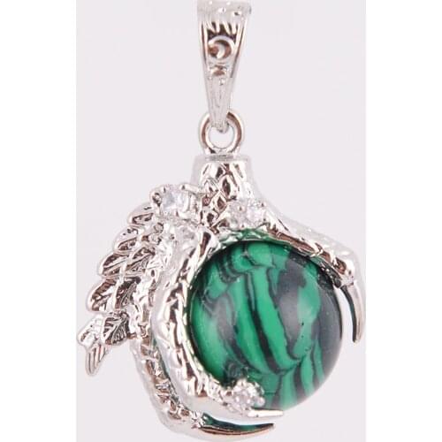 Natural Stone Dragon Claw Pendants for Necklace Pink Quartz Tiger Eye Lapis Lazuli Green Aventurine for Women Jeweller D580