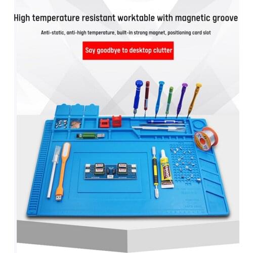 ESD Heat Insulation S-160 Anti-corrosion Anti-static Repair Heat Insulation Pad Soldering Station Iron Phone Computer Repair Mat