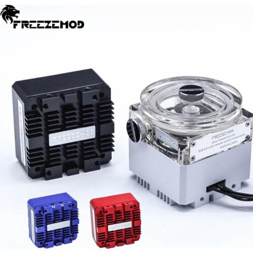 FREEZEMOD 960L/H RGB Water Cooler DDC Pump OD60MM Metal Cover 5-6meters 3000RPM AURA MOD Water Cooling POM Magnetic Levitation