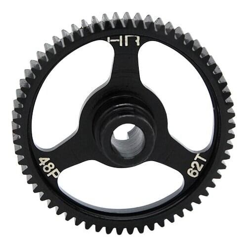 Hot Racing light weight hardened steel 62 tooth 48 pitch spur gear for 1/10 Traxxas 4 TEC 2 vehicles