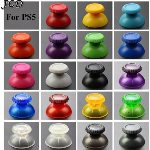 JCD 1pcs 3D Analog Joystick thumb stick grip Cap Button Repair Cover Thumbstick Replacement for Sony DualSense 5 PS5 Controller