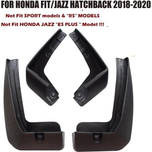 For Honda Fit/Jazz 2018-2020 Set Molded Mud Flaps Mudflaps Splash Guards Front Rear Mud Flap Mudguards Fender YC101061