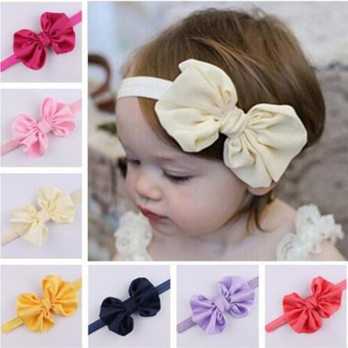 2020 New Rabbit Bunny Ears Baby Girls Kids Bow Headbands Hair Head Bands Accessories for Children Hair Turban Headwrap Headdress