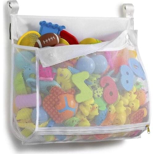 Baby Bath Toys Organizer Little Bear Tiger Kids Baby Toys Storage Mesh With Strong Suction Cups Toy Net Bathroom Organizer