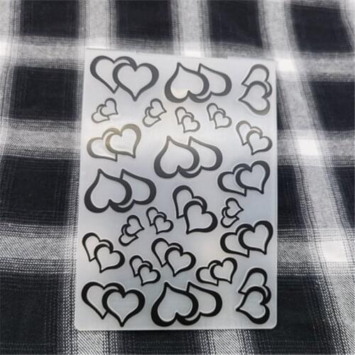 Heart message print DIY Plastic Embossing Folders for DIY Scrapbooking Paper Craft/Card Making Decoration Supplies