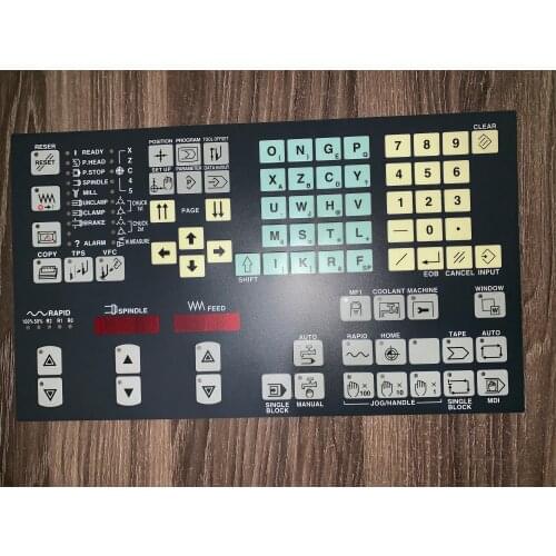 For Mazak CNC lathe operation panel button film, machining center panel film