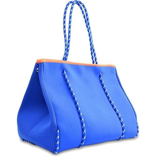 Beach Bag, Travel Tote Bag, Breathable Perforated Neoprene Beach Bag, Summer Gym/Beach/Pool Bag