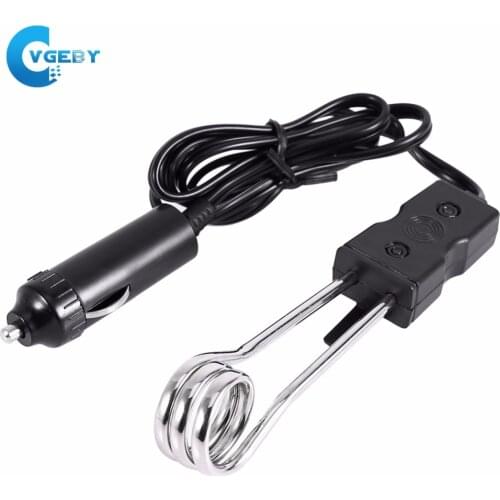 12V Portable Electric Car Immersion Water Heater for Travel Camping Picnic Mini Boiler Hot Water Coffee Immersion Travel
