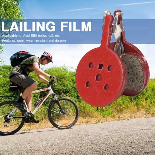 2pcs/Set Semi-Metallic Brake Pads Mountain Road Cycling Braking Disc Bike for Outdoor Cycle Biking Entertainment