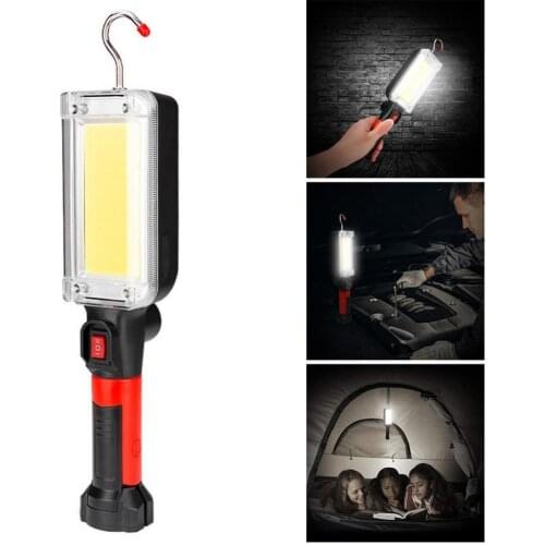 Portable LED Work Light Magnet Hook Camping Lamp Rechargeable Flashlight Torch battery led portable magnetic light hook clip