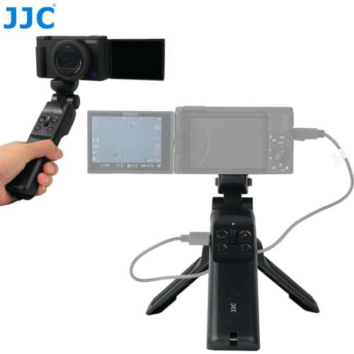 JJC GP-VPT1 Remote Control Grip Tripod Stand for Sony a6400 a7RIV a7III a7RIII a7SIII ZV1 a7II a7RII a6300 a6100 a6600 RX100 IV