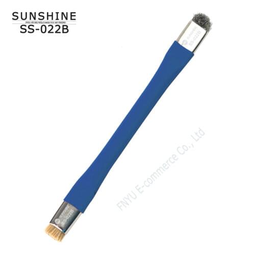 Brush SUNSHINE SS-022B Dual-Purpose Hard Bristles Anti-Static Motherboard IC Dust Removal Weld Plate Clean Double Head Brush