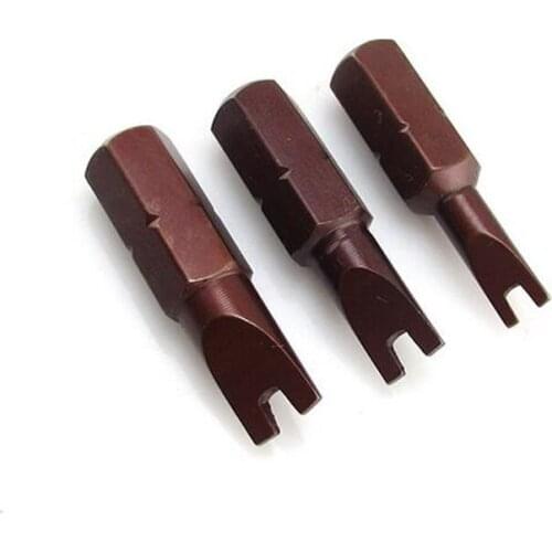 3PCS 1/4 Inch Hex Magnetic U Shaped Screwdriver Bits Tools 20mm Length U4 U5 U6