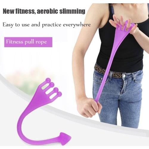 NEW silicon Elastic Bands Stretch Yoga Training Fitness tension rope body chest shoulder hand feet back strecher