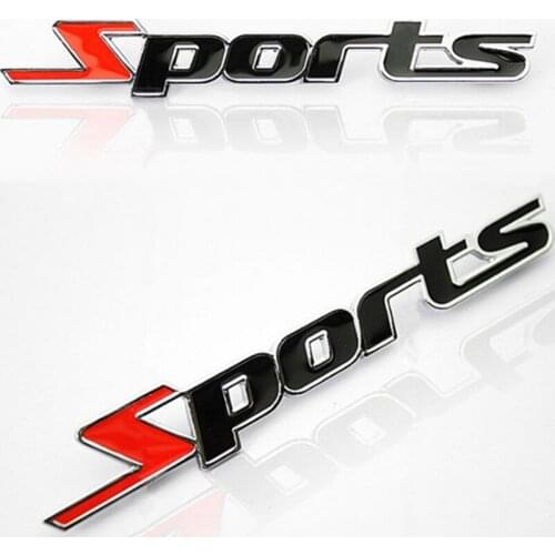 Car Styling 3D Metal Car Stickers Sport for Suzuki SX4 SWIFT Alto Liane Grand Vitara Jimny S-Cross