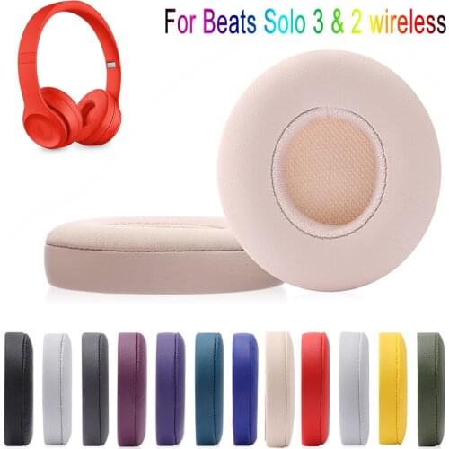 Ultra-soft Foam Earpads Replacement Sponge Cushion Earbuds for Beats Solo 3 2 Wireless Bluetooth Headphone