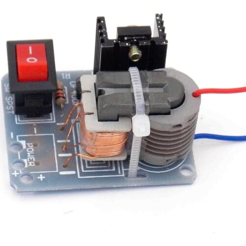 15KV High Frequency DC High Voltage Arc Ignition Generator Inverter Boost Step Up 18650 DIY Kit U Core Transformer Suite 3.7V