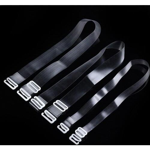 1cm Wide Women Elastic Invisible Bra Straps Adjustable Silicone Bra Shoulder Strap Backless Bra Hook Extenders Accessories