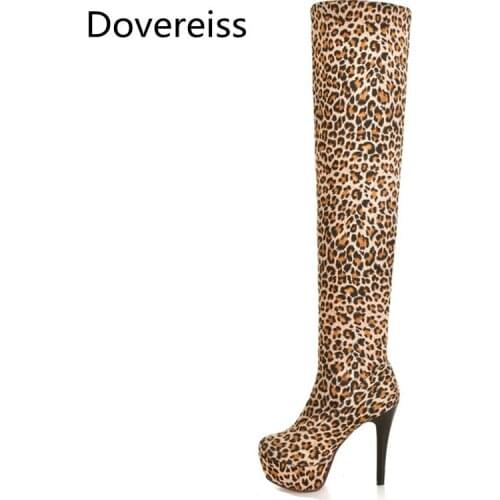 Winter for woman New Fashion Sexy Pointed toe Consice Shoes Clear Heels Boots Stilettos Heels Over the knee boots Big size 43