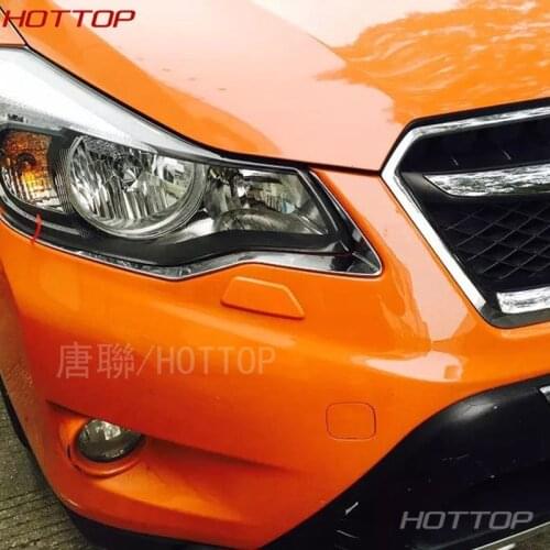 1PCS FOR SUBARU XV Headlight Trims FRONT HEADLIGHT EYEBROW EYELID TRIM COVER MOLDING GARNISH FRONT LAMP TRIM 2011-2016