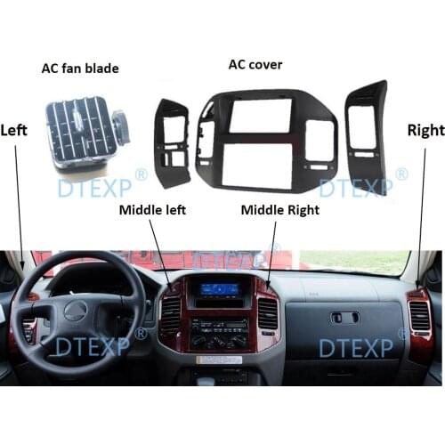 1 piece AC cover for montero Car Dashboard Air Conditioner Vent Outlet for Pajero V73 V75 V77